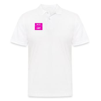 die Uhr tickt - Männer Poloshirt - Weiß - Vorne - Kai (181cm)