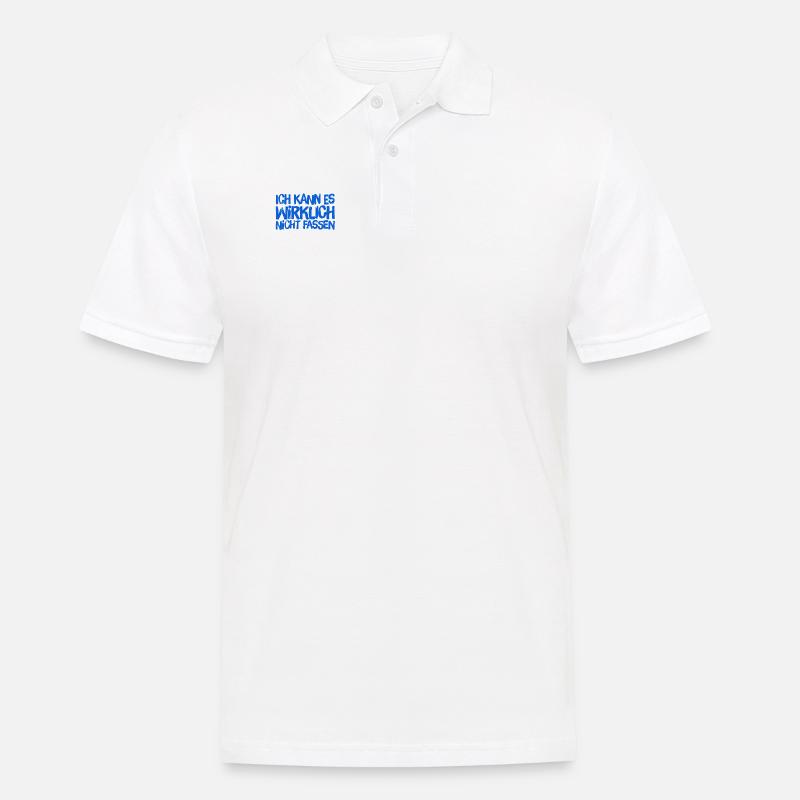 ich bin verdutzt - Männer Poloshirt - Weiß