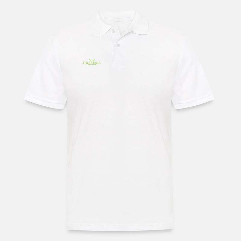 das ist Sperrgebiet - Männer Poloshirt - Weiß