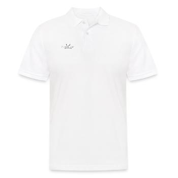 Denken geht immer - Männer Poloshirt - Weiß - Vorne - Kai (181cm)