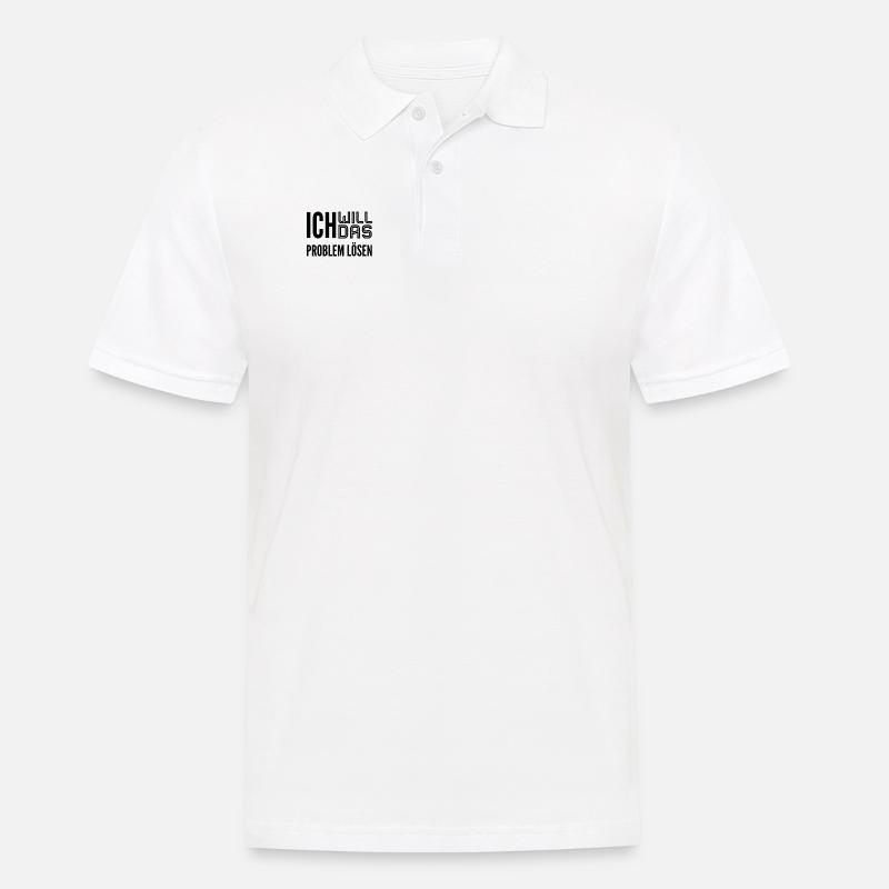 bereit für das Problem - Männer Poloshirt - Weiß