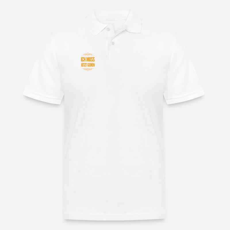 ich schwing die Hufe - Männer Poloshirt - Weiß