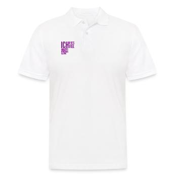 es wird viel Blödsinn erzählt - Männer Poloshirt - Weiß - Vorne - Kai (181cm)