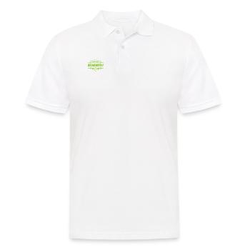 was gibt es neues? - Männer Poloshirt - Weiß - Vorne - Kai (181cm)