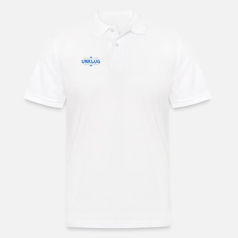 dämmlich - Männer Poloshirt - Weiß