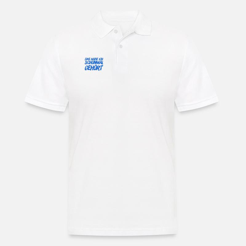 das kenn ich bereits - Männer Poloshirt - Weiß