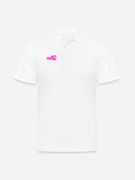 da ist nichts dabei - Männer Poloshirt - Weiß