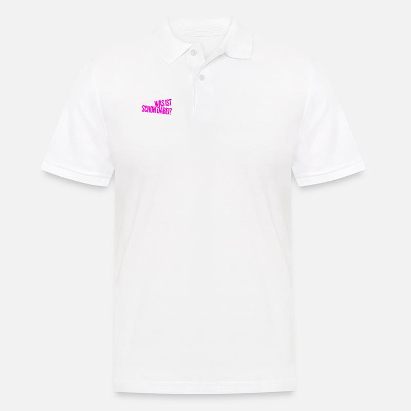 da ist nichts dabei - Männer Poloshirt - Weiß