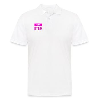 wer ist da? - Männer Poloshirt - Weiß - Vorne - Kai (181cm)