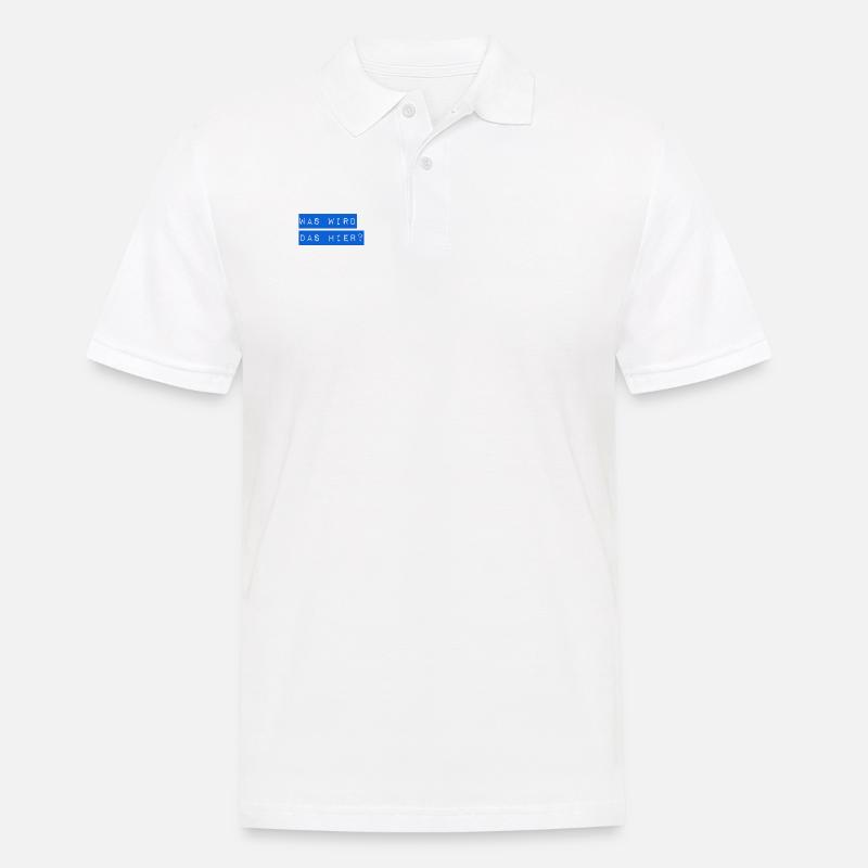 was soll das werden? - Männer Poloshirt - Weiß
