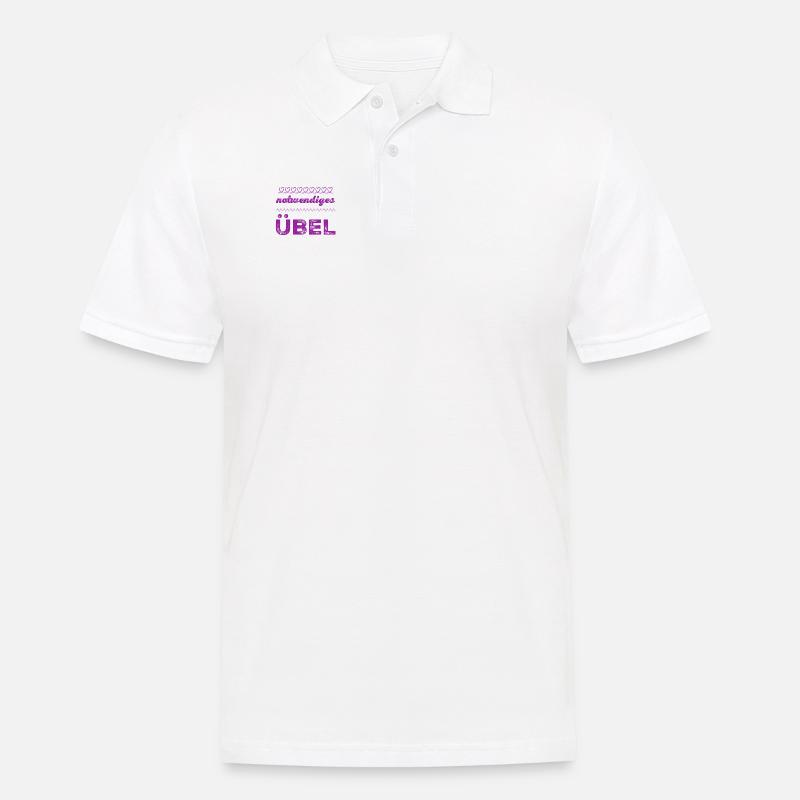 es muss sein - Männer Poloshirt - Weiß