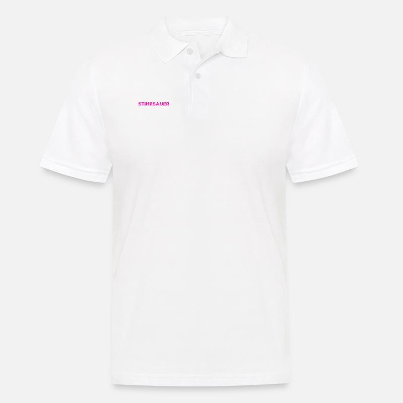 ich bin richtig wütend - Männer Poloshirt - Weiß