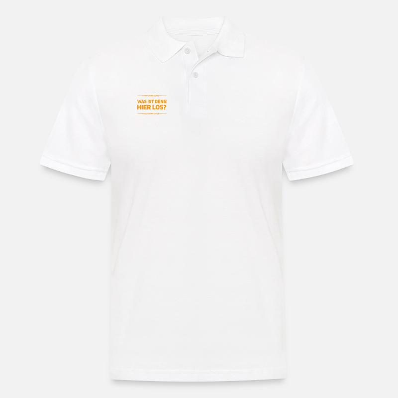 ich bin erstaunt - Männer Poloshirt - Weiß