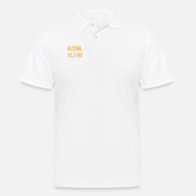 zeig es mir - Männer Poloshirt - Weiß