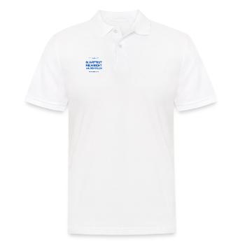 ich bin gegen Lügen - Männer Poloshirt - Weiß - Vorne - Kai (181cm)