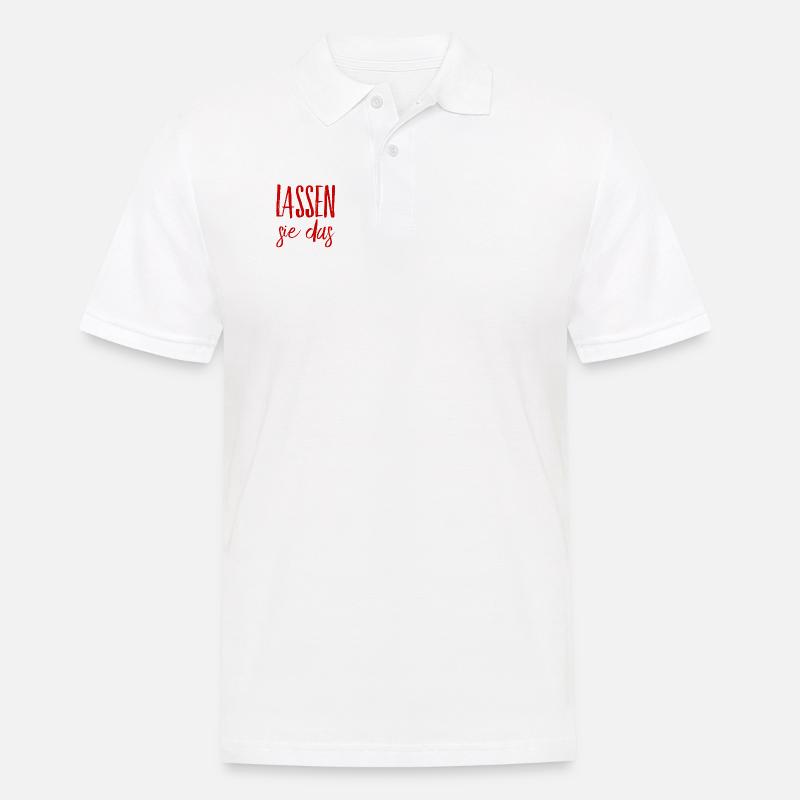 stoppen sie das - Männer Poloshirt - Weiß