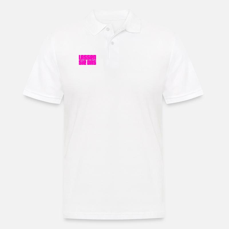 lassen sie das - Männer Poloshirt - Weiß
