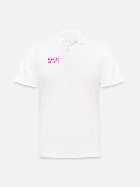 wie nett von dir - Männer Poloshirt - Weiß