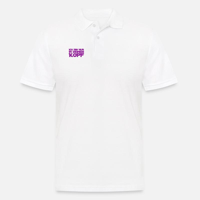 das ist eingebildet - Männer Poloshirt - Weiß