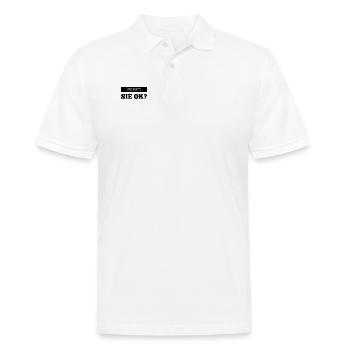 sind sie ok? - Männer Poloshirt - Weiß - Vorne - Kai (181cm)