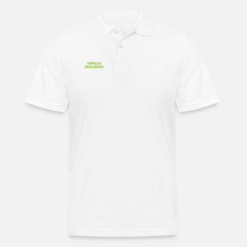wirklich bezaubernd - Männer Poloshirt - Weiß