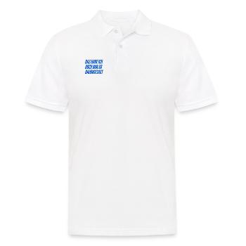 das habe ich nur so dahingesagt - Männer Poloshirt - Weiß - Vorne - Kai (181cm)