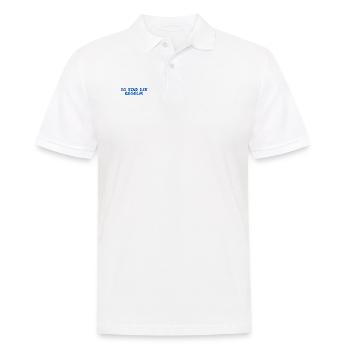 Regeln sind toll - Männer Poloshirt - Weiß - Vorne - Kai (181cm)