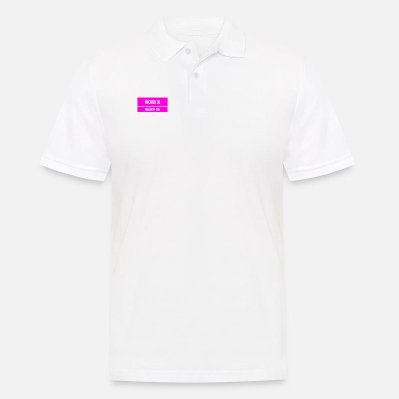 möchten sie Tee? - Männer Poloshirt - Weiß