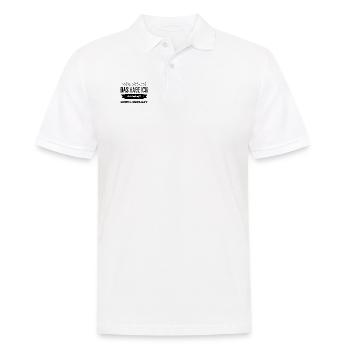 keine Erklärungen mehr - Männer Poloshirt - Weiß - Vorne - Kai (181cm)