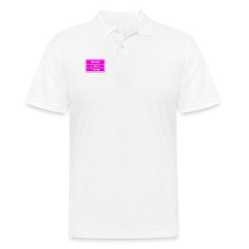 hast du Redebedarf? - Männer Poloshirt - Weiß - Vorne - Kai (181cm)