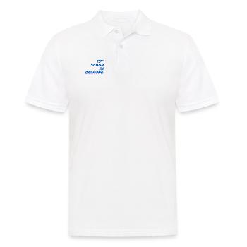es ist alles in Ordnung - Männer Poloshirt - Weiß - Vorne - Kai (181cm)