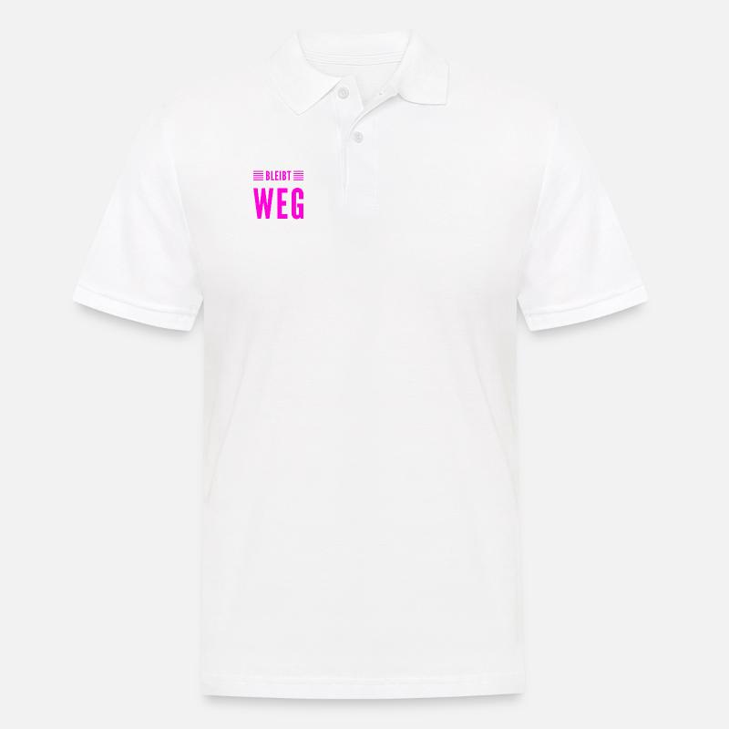 kommt bitte nicht näher - Männer Poloshirt - Weiß