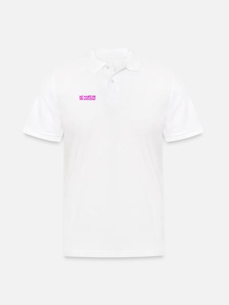 ich bin so vergesslich - Männer Poloshirt - Weiß