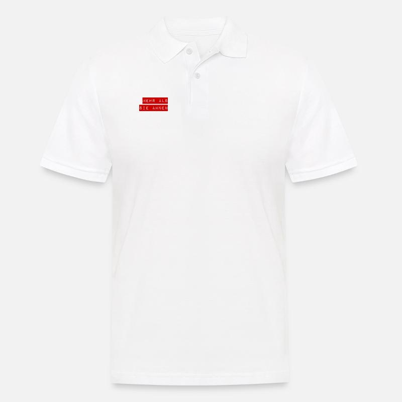 mehr als sie glauben - Männer Poloshirt - Weiß