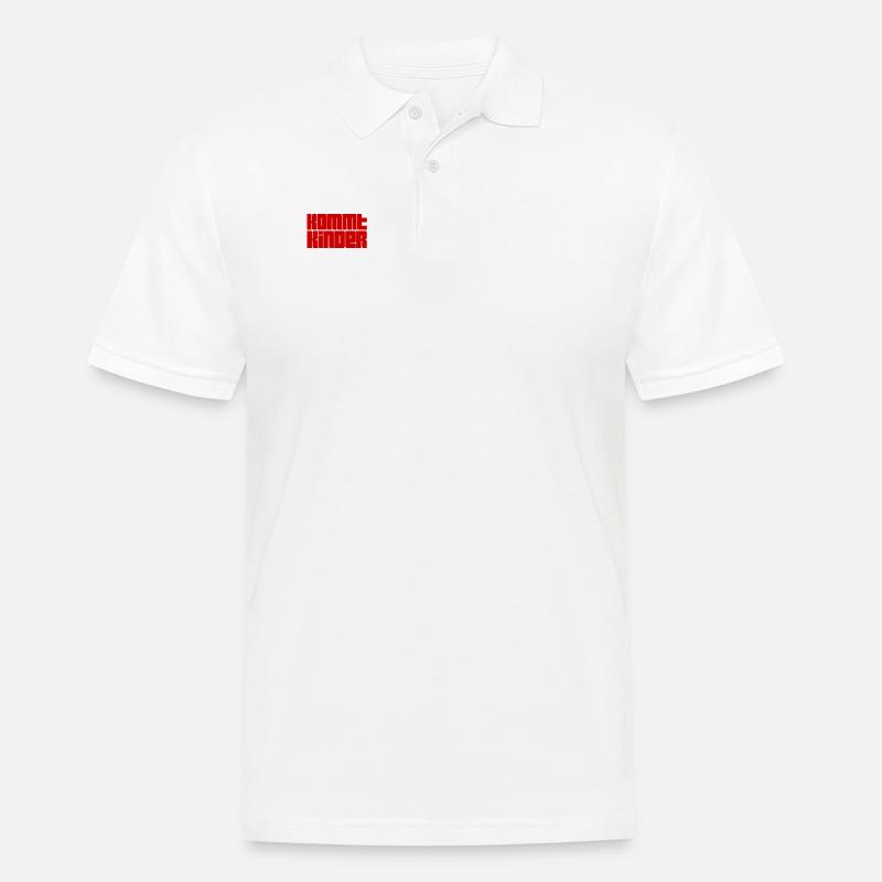 auf geht es - Männer Poloshirt - Weiß