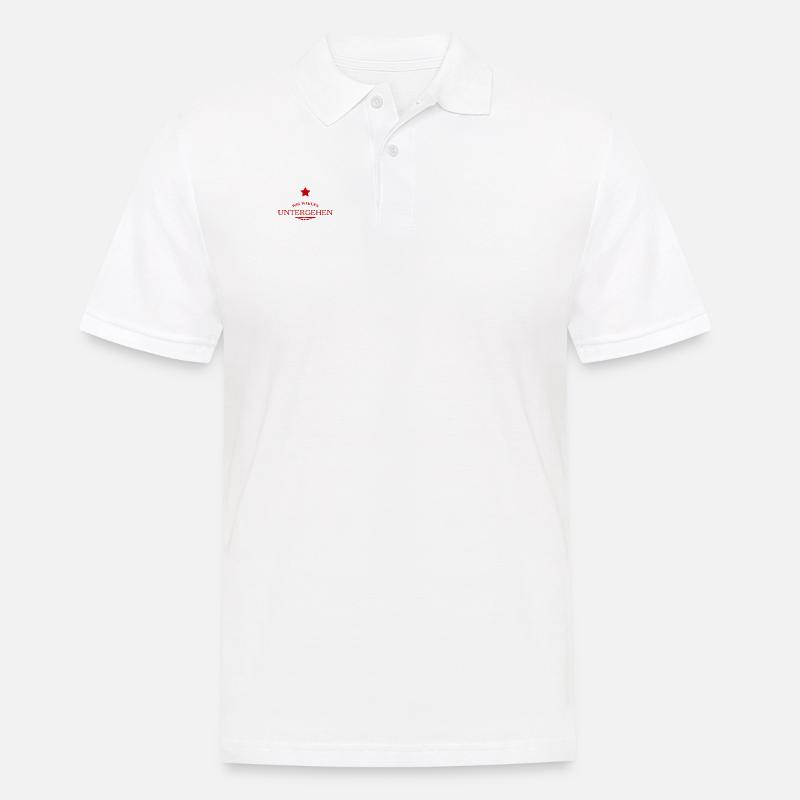 der Untergang wird kommen - Männer Poloshirt - Weiß