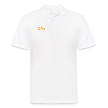 ich mag Kaffee - Männer Poloshirt - Weiß - Vorne - Kai (181cm)