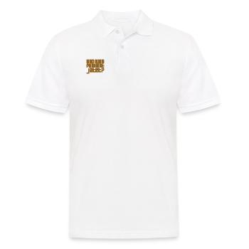 und was passiert jetzt? - Männer Poloshirt - Weiß - Vorne - Kai (181cm)