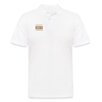 kalkuliertes Risiko - Männer Poloshirt - Weiß - Vorne - Kai (181cm)