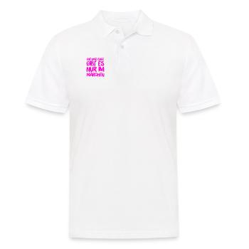 gut und böse gibt es nur im Märchen - Männer Poloshirt - Weiß - Vorne - Kai (181cm)