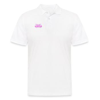 steh zu deinen Fehlern - Männer Poloshirt - Weiß - Vorne - Kai (181cm)