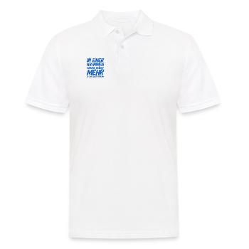 steh zu dir - Männer Poloshirt - Weiß - Vorne - Kai (181cm)