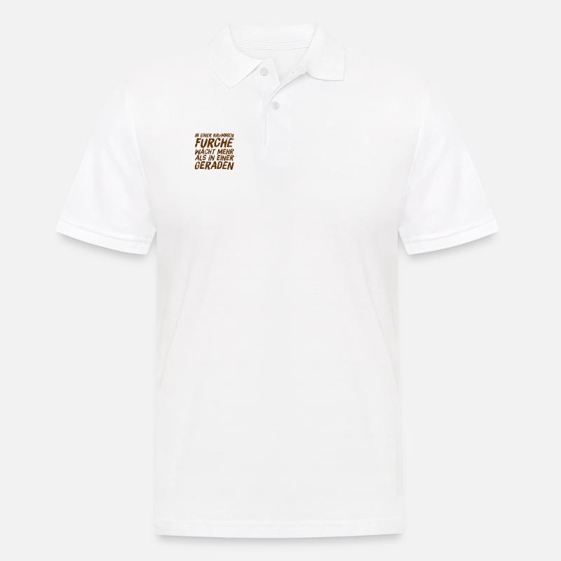 nimm dich an - Männer Poloshirt - Weiß