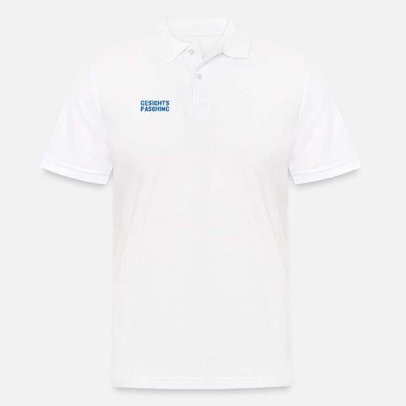 mein Gesichtsfasching - Männer Poloshirt - Weiß