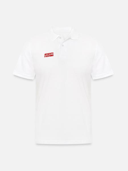 ich steh auf Gesichtsfasching - Männer Poloshirt - Weiß
