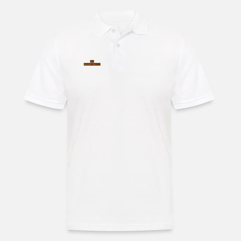 du bist ebenso ein Hai - Männer Poloshirt - Weiß