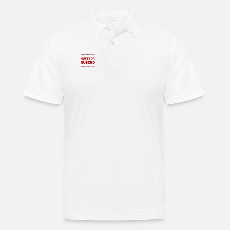 ich mache einfach weiter - Männer Poloshirt - Weiß