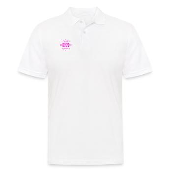 DDR - Männer Poloshirt - Weiß - Vorne - Kai (181cm)
