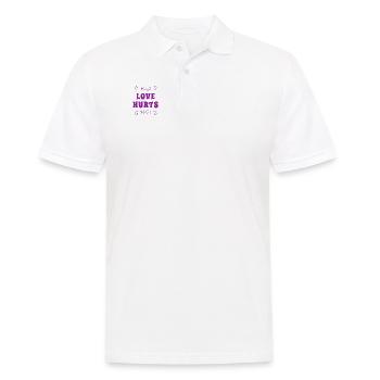 Love hurts - Men's Polo Shirt - white - Front - Kai (181cm)