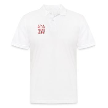 einen Marathon laufen - Männer Poloshirt - Weiß - Vorne - Kai (181cm)